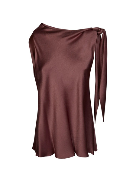  Antonelli Tie-detail Blouse - Brown 