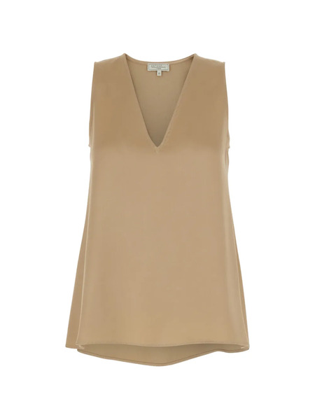  Antonelli V-neck Blouse - Neutrals 