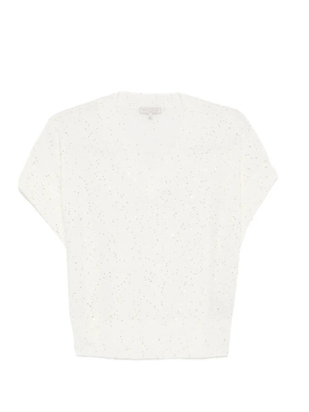  Antonelli V-neck Top - White 