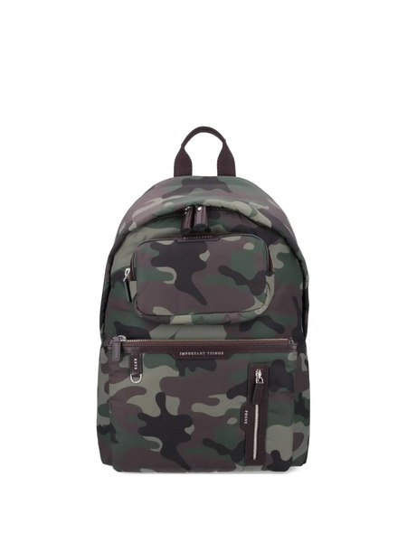  Anya Hindmarch Camouflage Multi Pocket Backpack - Green 