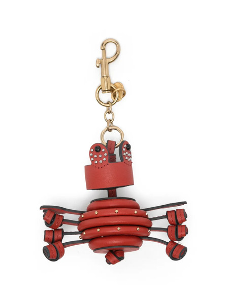  Anya Hindmarch Crab-charm Embellished Keyring - Red 