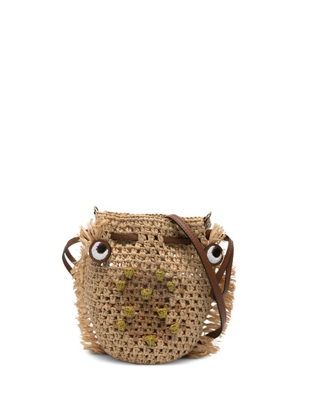  Anya Hindmarch Eye-detail Drawstring Mini Bag - Neutrals 
