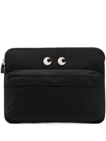  Anya Hindmarch Eyes Laptop Case - Black 