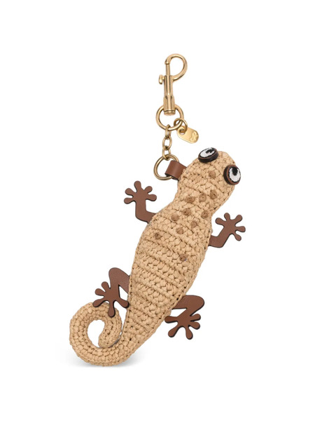  Anya Hindmarch Gecko-charm Keyring - Neutrals 