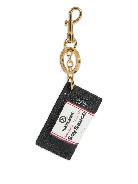  Anya Hindmarch Kikkoman Leather Keychain - Black 