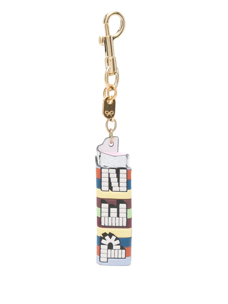  Anya Hindmarch Leather Keyring - Blue 