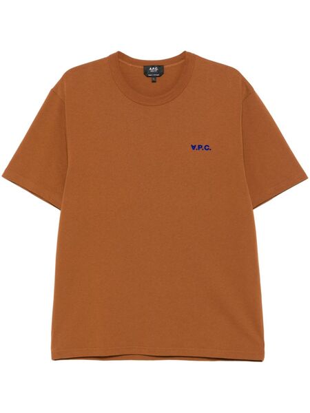  A.p.c. Boxy Petit Vpc T-shirt - Brown 