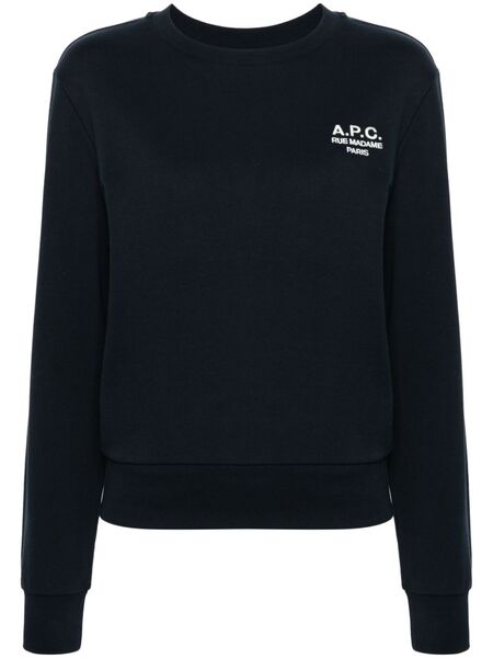  A.p.c. 'boxy Rue Madame' Sweatshirt - Blue 