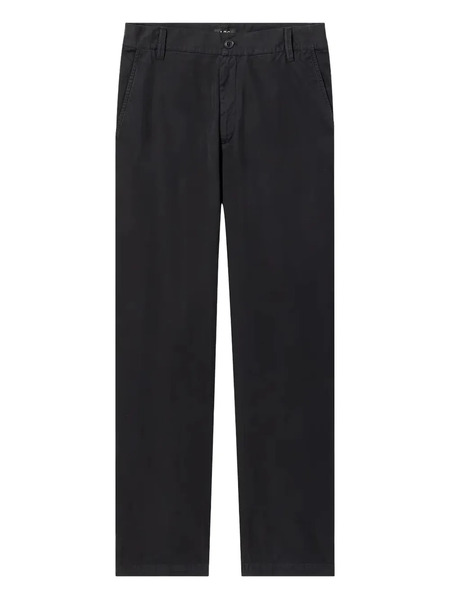  A.p.c. Button-closure Straight-leg Trousers - Black 