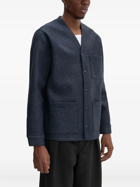  A.p.c. Button-fastening Patch-pocket Jacket - Blue 