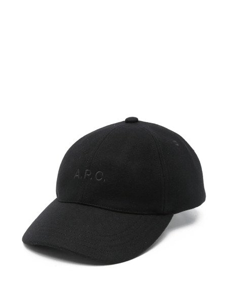  A.p.c. Charlie Logo-embroidered Baseball Cap - Black 