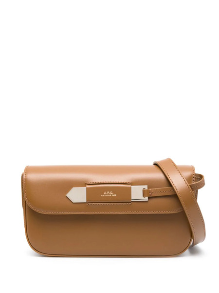  A.p.c. Charlotte Leather Shoulder Bag - Brown 