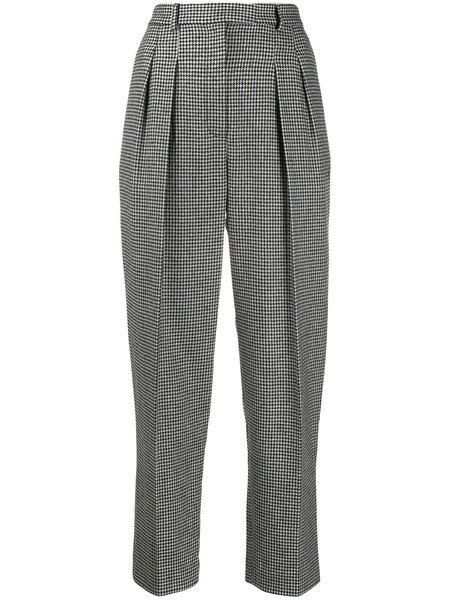  A.p.c. Cheryl Houndstooth-print Trousers - Black 
