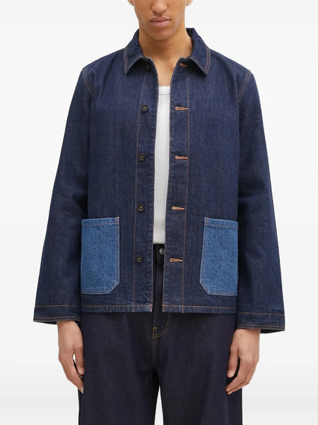  A.p.c. Contrast-pocket Denim Jacket - Blue 