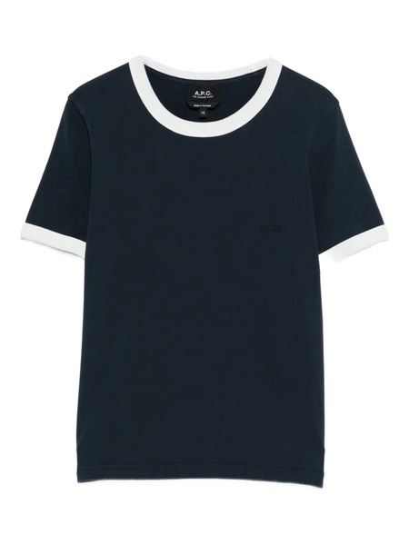  A.p.c. Contrasting-trims T-shirt - Blue 