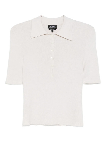  A.p.c. Cotton Polo Shirt - Grey 
