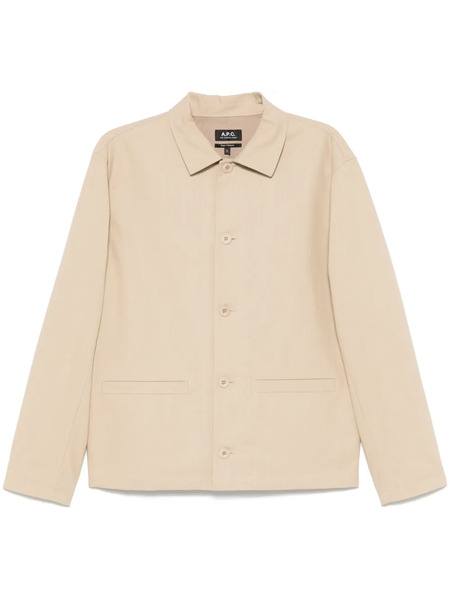  A.p.c. Cotton Shirt Jacket - Neutrals 