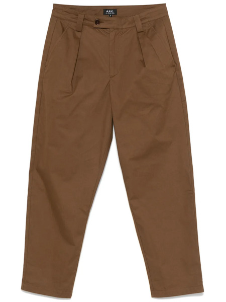  A.p.c. Cotton Trousers - Brown 