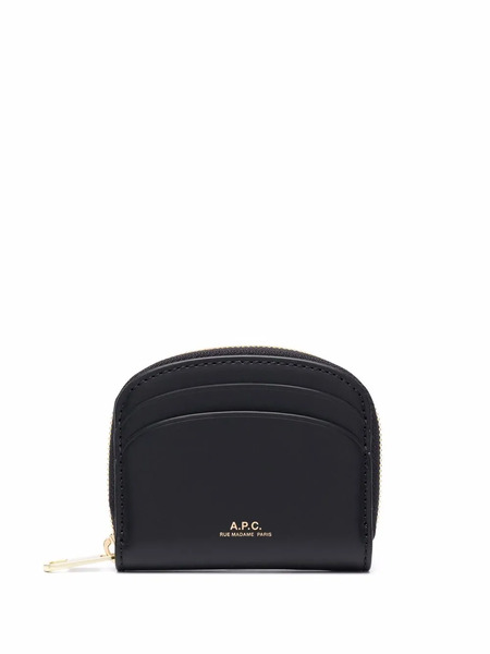  A.p.c. Demi-lune Mini Compact Wallet - Black 