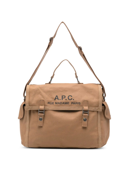  A.p.c. Flap Top-handle Messenger Bag - Brown 