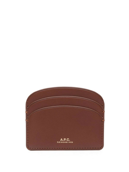  A.p.c. Foil-print Cardholder - Brown 