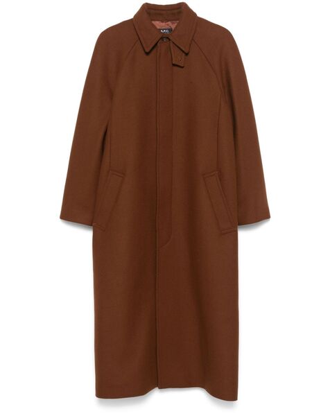  A.p.c. Gaia Coat - Brown 