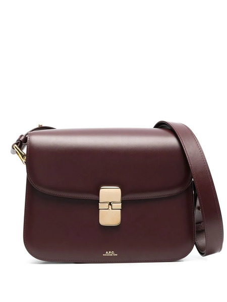  A.p.c. Grace Leather Shoulder Bag - Red 