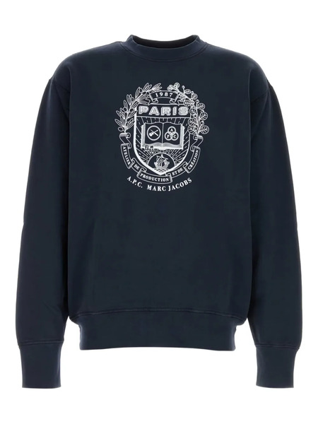  A.p.c. Graphic-print Sweatshirt - Blue 