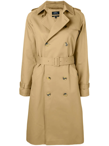  A.p.c. Greta Trench Coat - Neutrals 