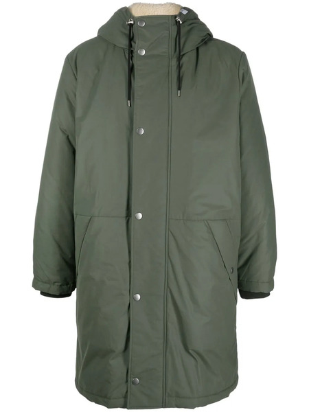  A.p.c. Hooded Mid-length Parka - Green 