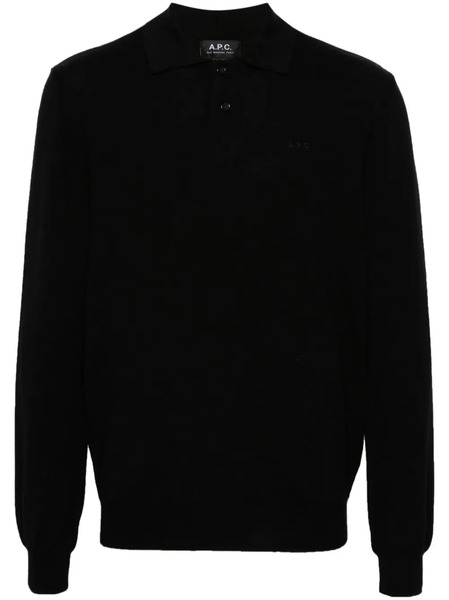  A.p.c. Jacob Polo Shirt - Black 