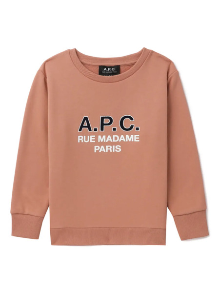  A.p.c. Kids Joy Cotton Sweatshirt - Pink 