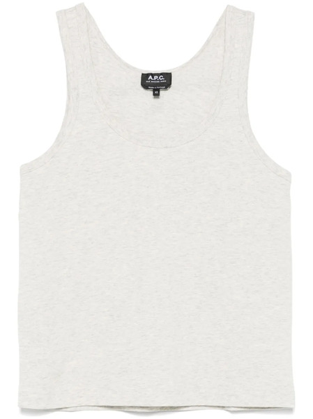  A.p.c. Label Tank Top - Grey 