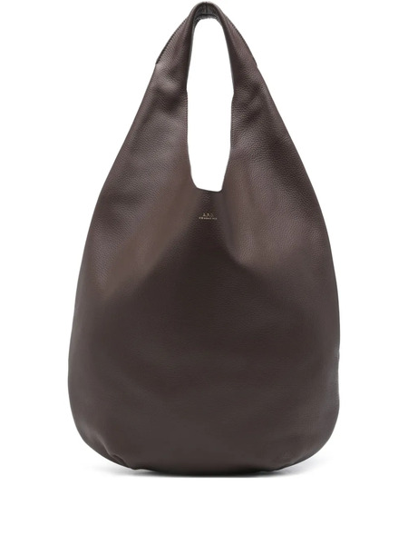  A.p.c. Le Neige Leather Shoulder Bag - Brown 