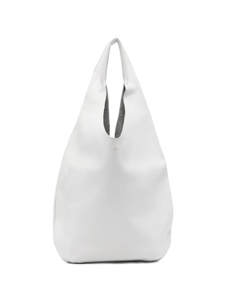  A.p.c. Le Neige Leather Tote Bag - Grey 
