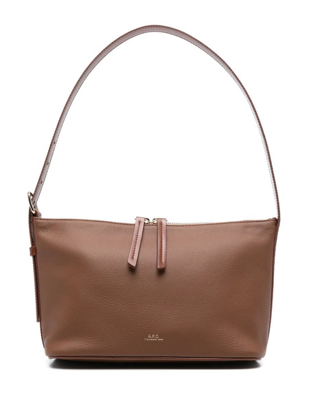  A.p.c. Leather Shoulder Bag - Brown 