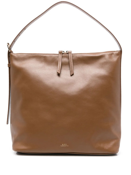  A.p.c. Leather Shoulder Bag - Brown 