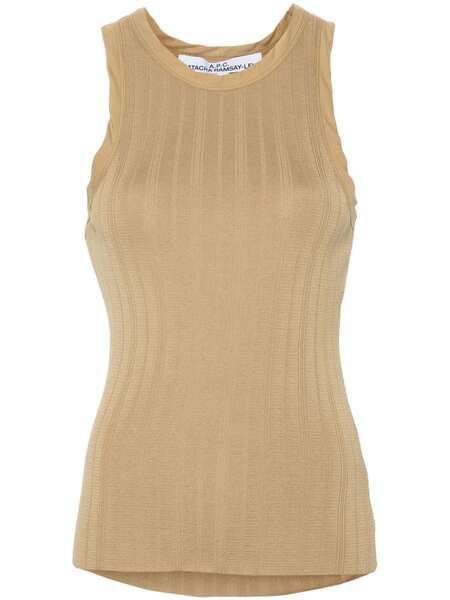  A.p.c. Lemaitre Ribbed-jersey Tank Top - Brown 