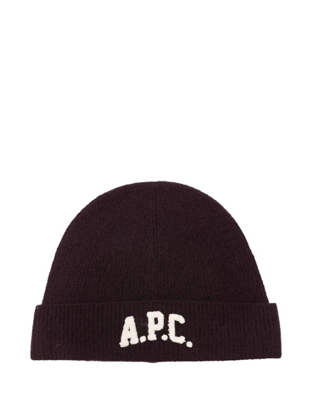  A.p.c. Logo-appliqué Beanie - Red 