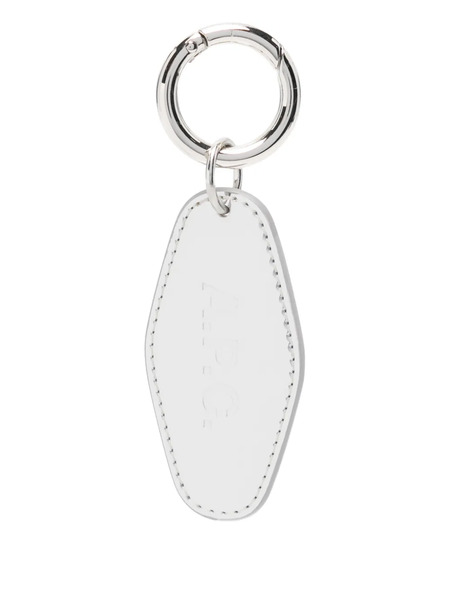  A.p.c. Logo-charm Keyring - Silver 