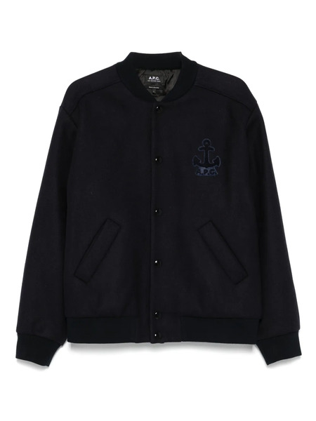  A.p.c. Logo-embroidered Jacket - Blue 