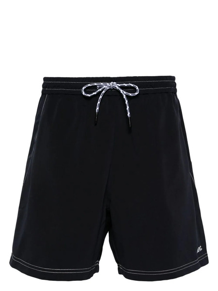  A.p.c. Logo-embroidered Swim Shorts - Blue 