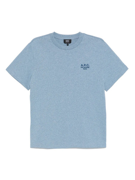  A.p.c. Logo-embroidered T-shirt - Blue 