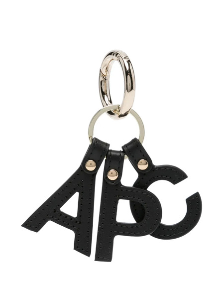  A.p.c. Logo-lettering Keyring - Black 