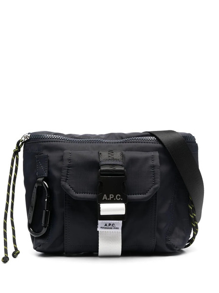  A.p.c. Logo-patch Belt Bag - Blue 
