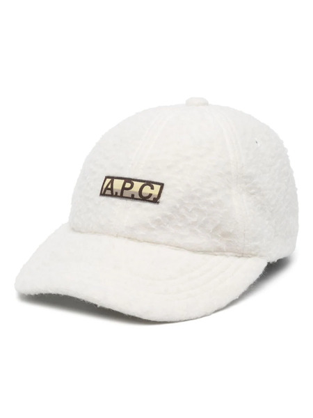  A.p.c. Logo-patch Cap - White 