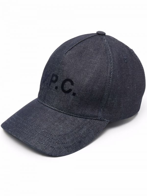  A.p.c. Logo-print Cap - Blue 
