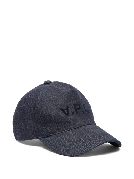  A.p.c. Logo-print Cap - Blue 