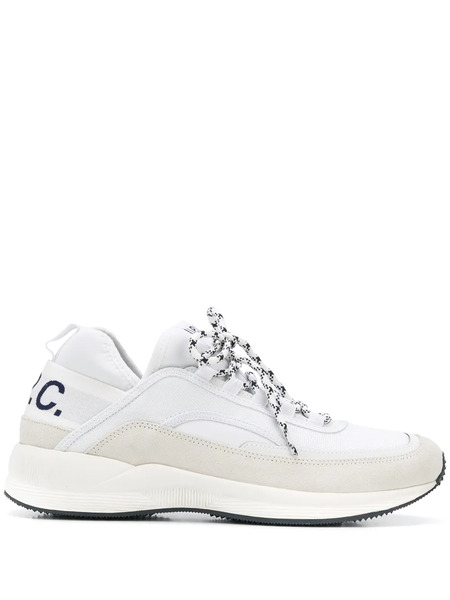  A.p.c. Logo Print Sneakers - White 