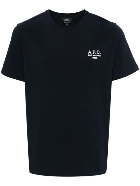  A.p.c. Logo-print T-shirt - Blue 